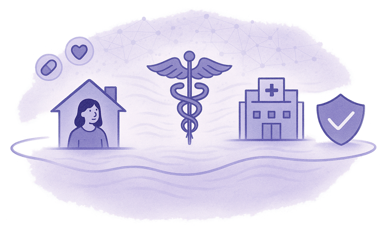 Illustration of proactive care continuity at home